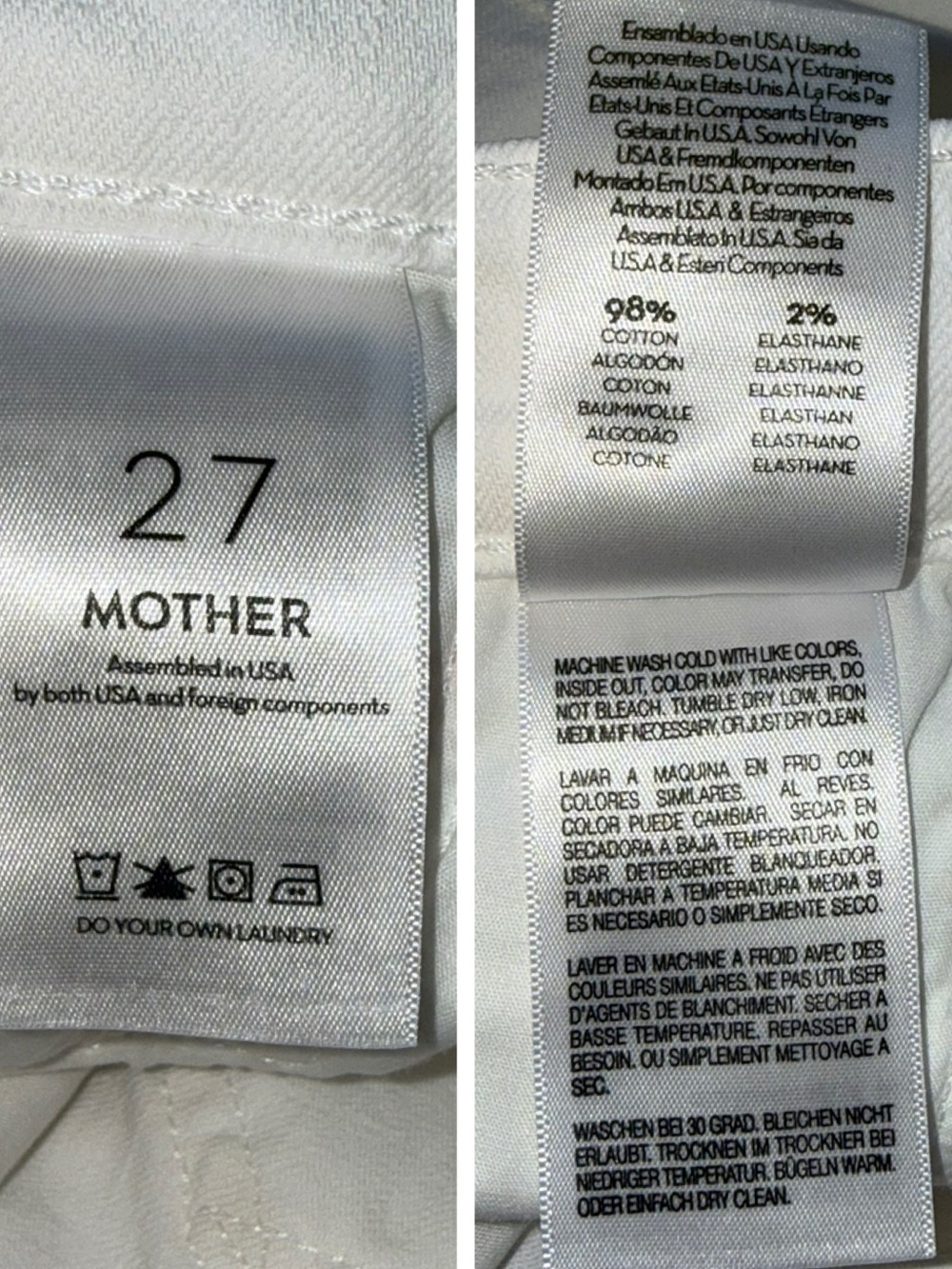 MOTHER Superior The Weekend Flare Jeans in Totally Innocent Size 27 - Picture 15 of 16